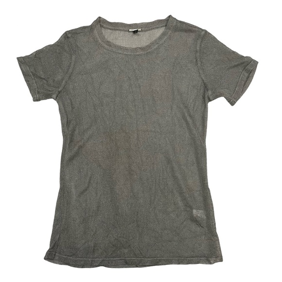Elizabeth Roberts Metallic Mesh Tee Shirt - Picture 2 of 5